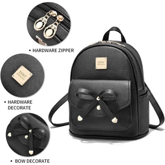 Women's Backpack Purse Fashion Leather Anti-theft Shoulder Bags PU Casual - Picture 3 of 7